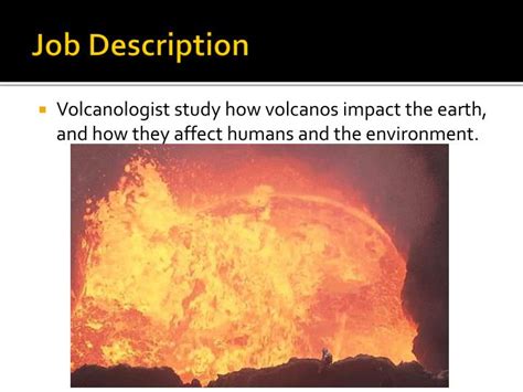 volcanologist job description